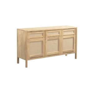 Side Board 3 Door 3 Drawer Acacia Wood